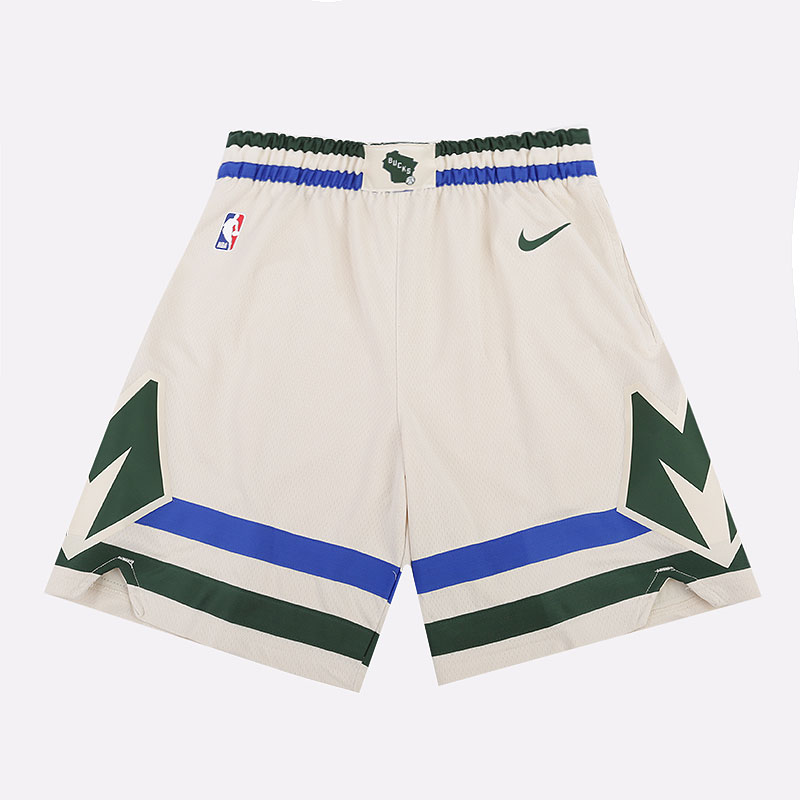 мужские бежевые шорты Nike Cream City Edition Swingman Shorts BV5876-280 - цена, описание, фото 1